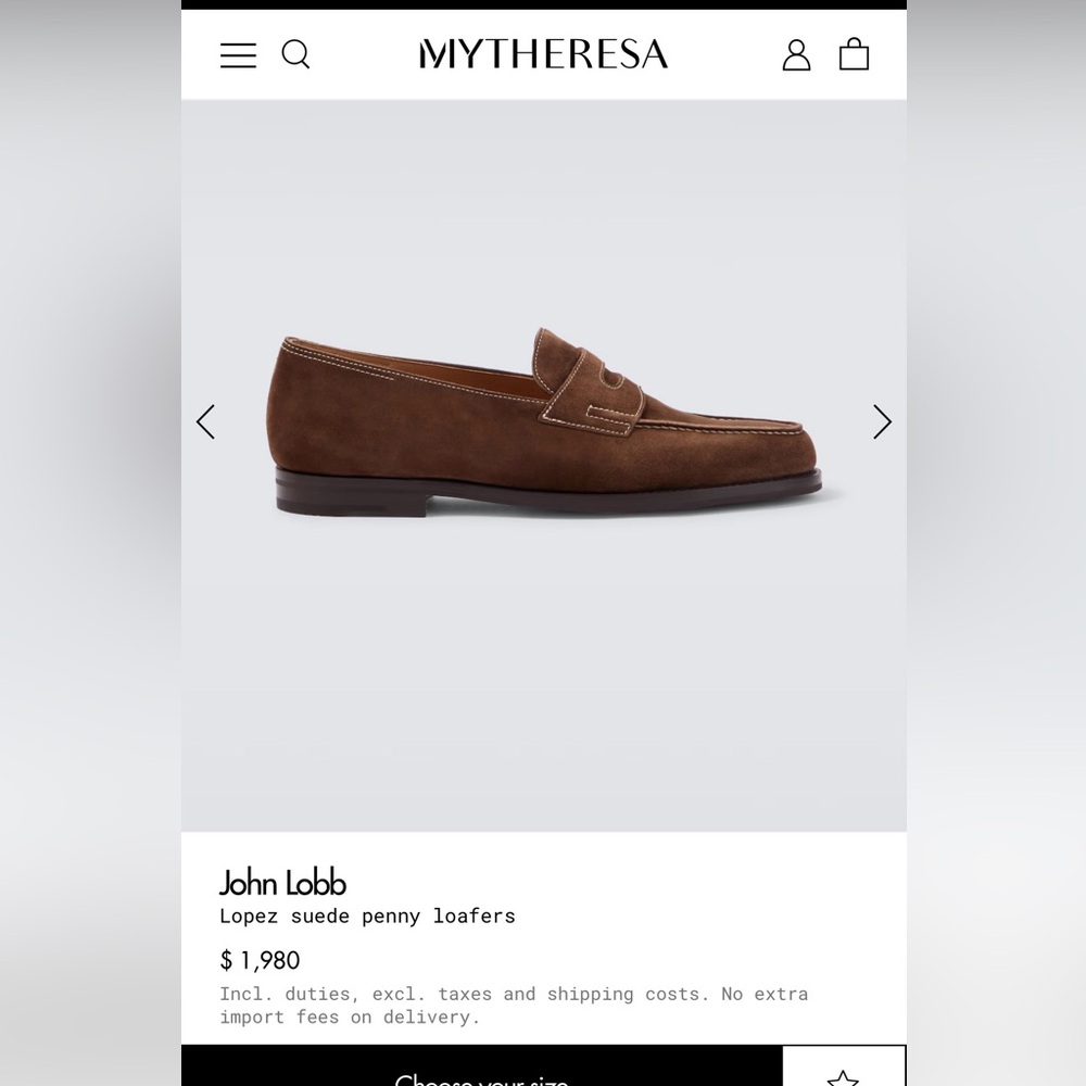 NEW! $1,980 John Lobb “Lopez” Suede Sand Cream Beige Tan Loafers 9W 10D - Picture 10 of 10